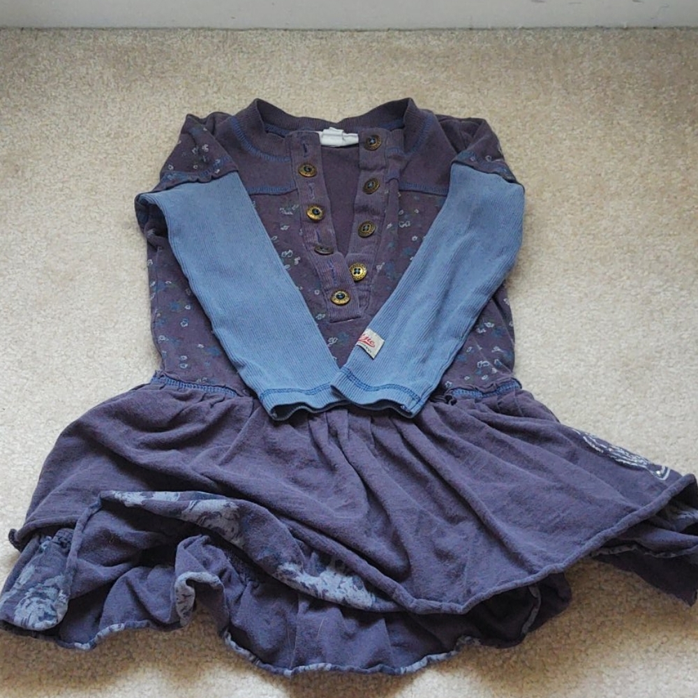 Navy blue girls dress